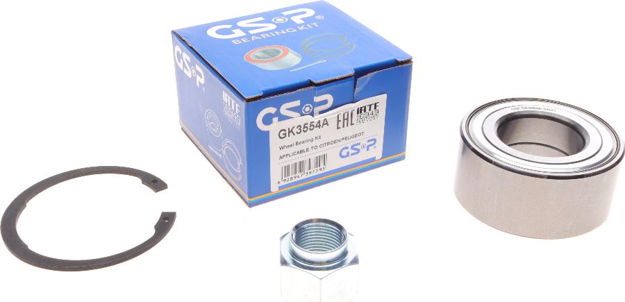 GSP GK3554A - Wheel hub, bearing Kit autospares.lv