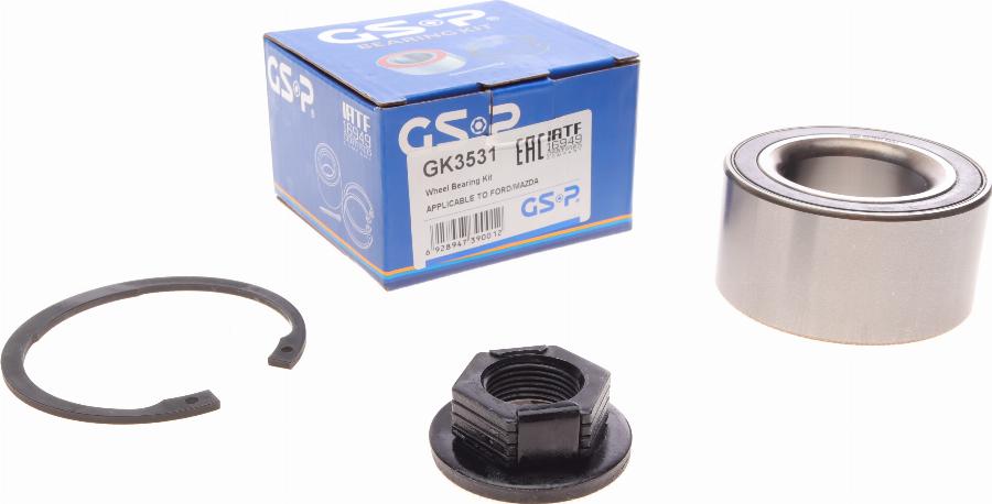 GSP GK3531 - Wheel hub, bearing Kit autospares.lv