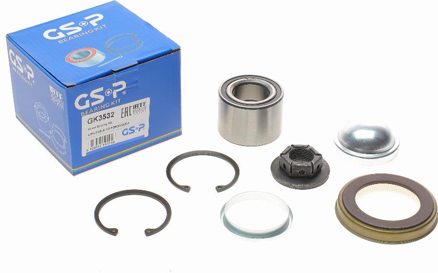 GSP GK3532 - Wheel hub, bearing Kit autospares.lv