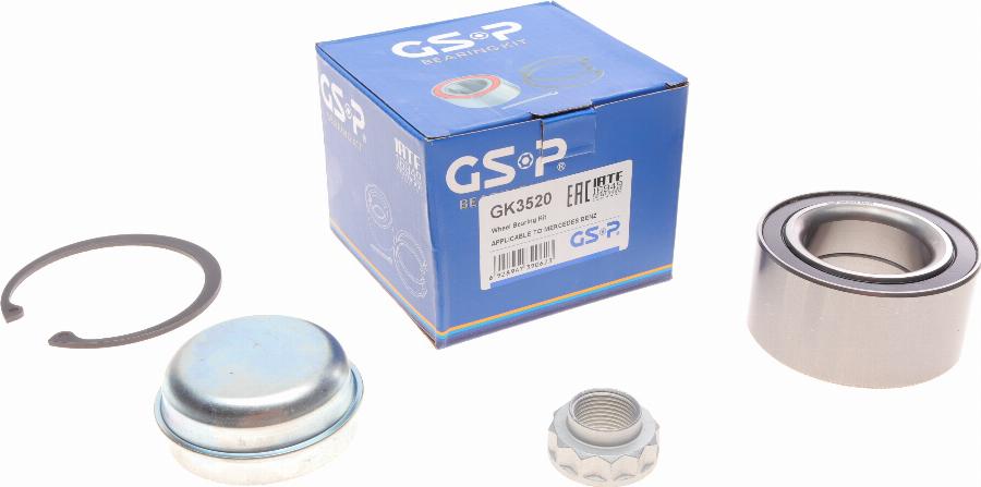 GSP GK3520 - Wheel hub, bearing Kit autospares.lv