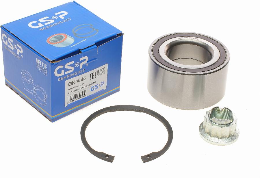 GSP GK3645 - Wheel hub, bearing Kit autospares.lv