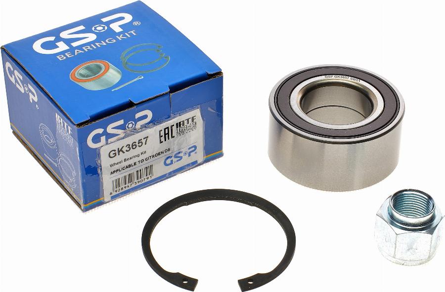 GSP GK3657 - Wheel hub, bearing Kit autospares.lv