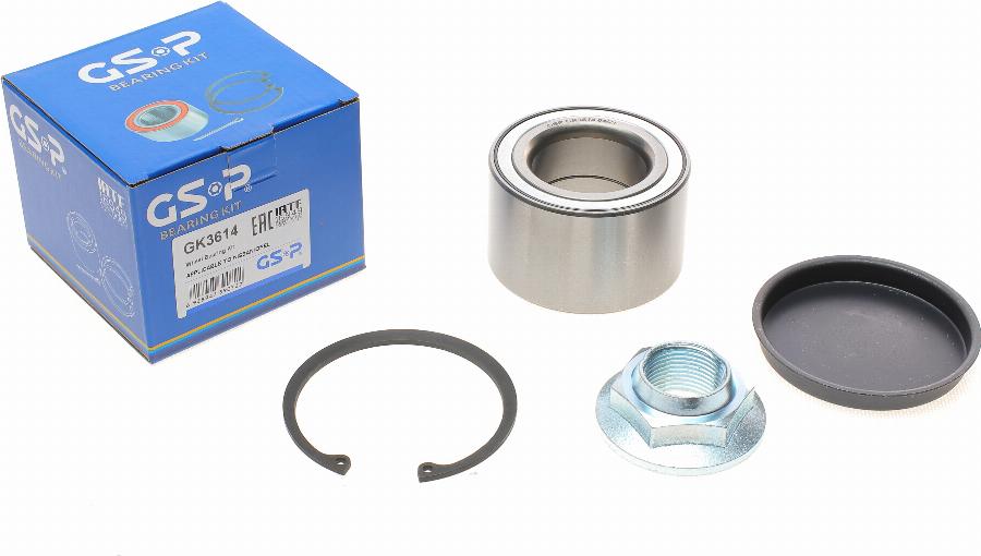 GSP GK3614 - Wheel hub, bearing Kit autospares.lv