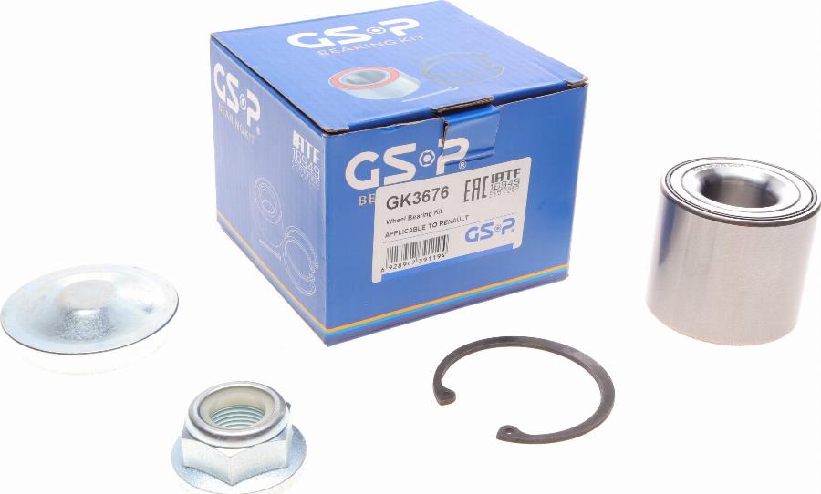 GSP GK3676 - Wheel hub, bearing Kit autospares.lv