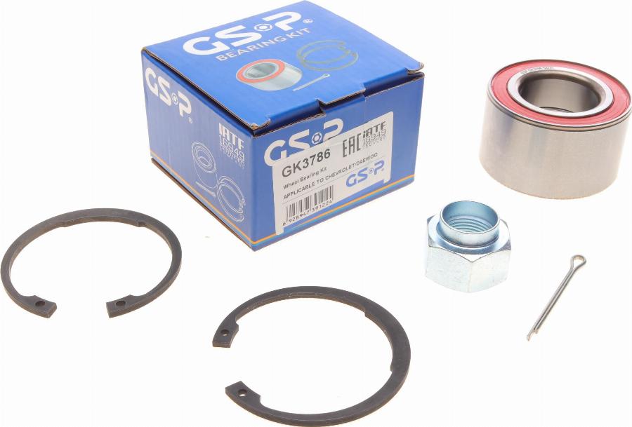 GSP GK3786 - Wheel hub, bearing Kit autospares.lv