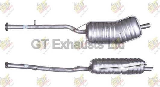 GT Exhausts GBM220 - End Silencer autospares.lv