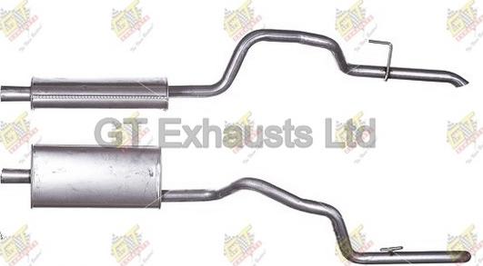 GT Exhausts GCH039 - Middle Silencer autospares.lv