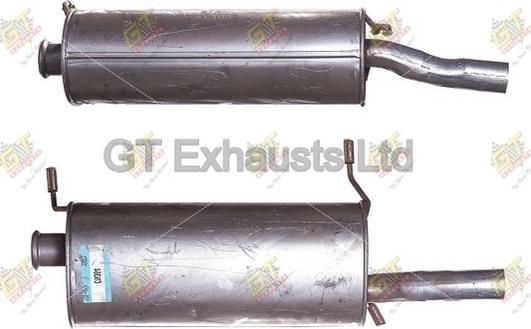 GT Exhausts GCN364 - End Silencer autospares.lv