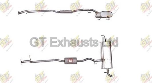 GT Exhausts GDN658 - Middle Silencer autospares.lv
