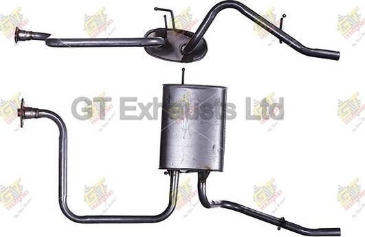 GT Exhausts GDW023 - End Silencer autospares.lv