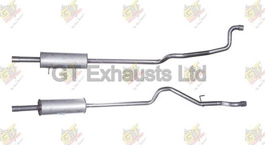 GT Exhausts GFE659 - End Silencer autospares.lv