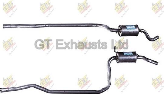 GT Exhausts GFE082 - Middle Silencer autospares.lv