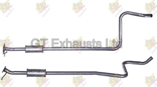 GT Exhausts GFE1071 - Middle Silencer autospares.lv