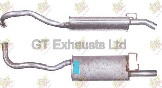 GT Exhausts GRN477 - End Silencer autospares.lv