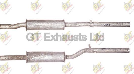 GT Exhausts GVW092 - Middle Silencer autospares.lv