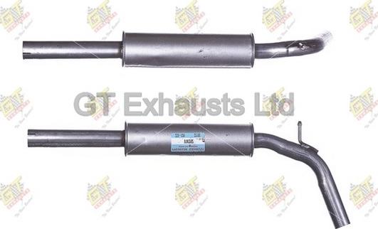 GT Exhausts GVW392 - Middle Silencer autospares.lv