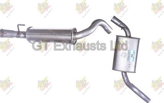 GT Exhausts GVW252 - Middle Silencer autospares.lv