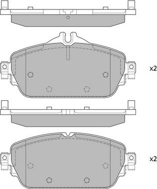 Hagen GP4044 - Brake Pad Set, disc brake autospares.lv