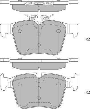 Hagen GP4002 - Brake Pad Set, disc brake autospares.lv