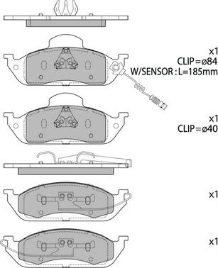 Hagen GP1923 - Brake Pad Set, disc brake autospares.lv