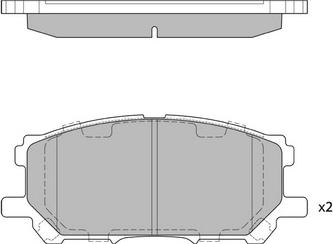 Hagen GP1456 - Brake Pad Set, disc brake autospares.lv