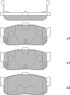 Roadhouse 2366.02 - Brake Pad Set, disc brake autospares.lv