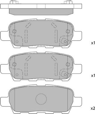 Hagen GP1184 - Brake Pad Set, disc brake autospares.lv