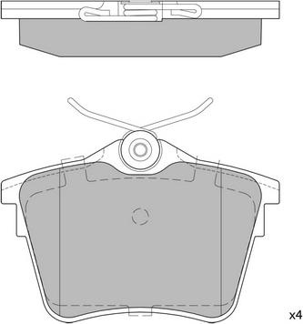 Hagen GP1897 - Brake Pad Set, disc brake autospares.lv