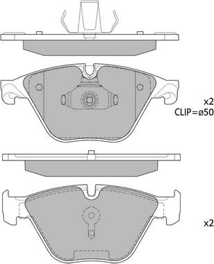 Hagen GP1821 - Brake Pad Set, disc brake autospares.lv