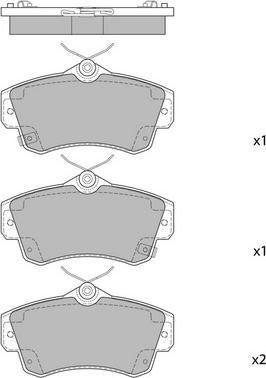 Hagen GP1359 - Brake Pad Set, disc brake autospares.lv