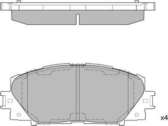 Hagen GP1377A - Brake Pad Set, disc brake autospares.lv