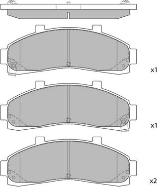 Hagen GP1264 - Brake Pad Set, disc brake autospares.lv