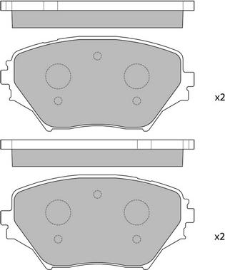 JP Group 4863602319 - Brake Pad Set, disc brake autospares.lv