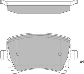 Klaxcar France 24409z - Brake Pad Set, disc brake autospares.lv