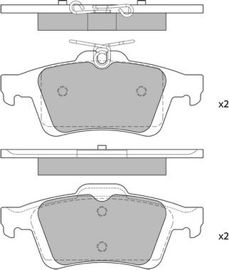 Hagen GP2091 - Brake Pad Set, disc brake autospares.lv