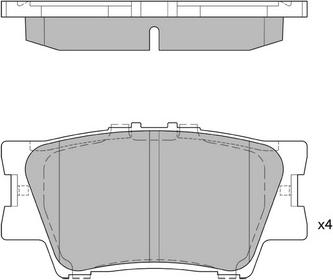 Hagen GP2081 - Brake Pad Set, disc brake autospares.lv