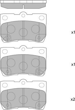 Hagen GP2083 - Brake Pad Set, disc brake autospares.lv