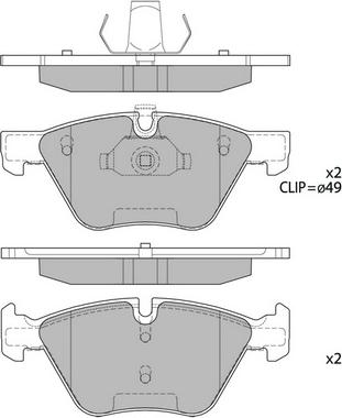 Hagen GP2159 - Brake Pad Set, disc brake autospares.lv