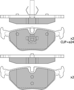 Hagen GP2162 - Brake Pad Set, disc brake autospares.lv