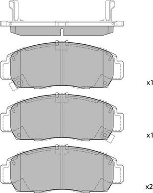 Hagen GP2114 - Brake Pad Set, disc brake autospares.lv