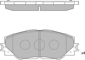 Hagen GP2138 - Brake Pad Set, disc brake autospares.lv