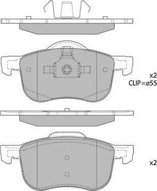 Hagen GP2122 - Brake Pad Set, disc brake autospares.lv