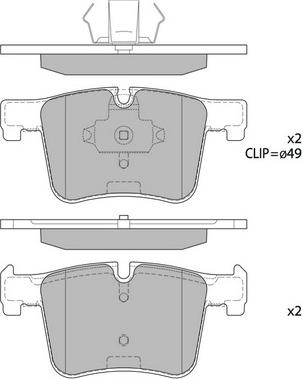 Hagen GP2344 - Brake Pad Set, disc brake autospares.lv