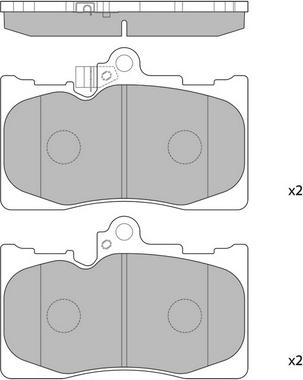 Hagen GP2302 - Brake Pad Set, disc brake autospares.lv