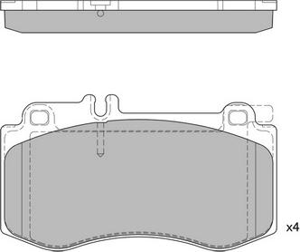 Hagen GP2378 - Brake Pad Set, disc brake autospares.lv