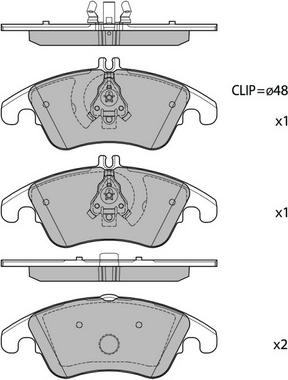 Hagen GP2292 - Brake Pad Set, disc brake autospares.lv