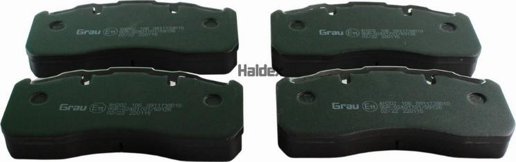 Haldex 1911739010 - Brake Pad Set, disc brake autospares.lv