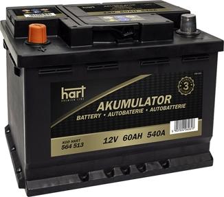 Hart 564 513 - Starter Battery autospares.lv
