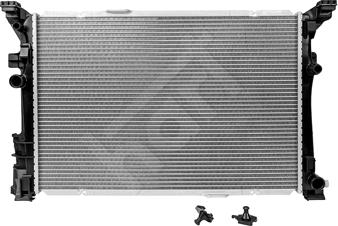 Hart 645 430 - Radiator, engine cooling autospares.lv