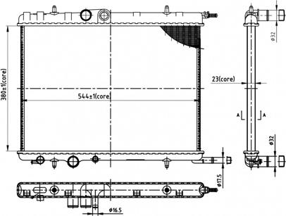 Hart 606 994 - Radiator, engine cooling autospares.lv